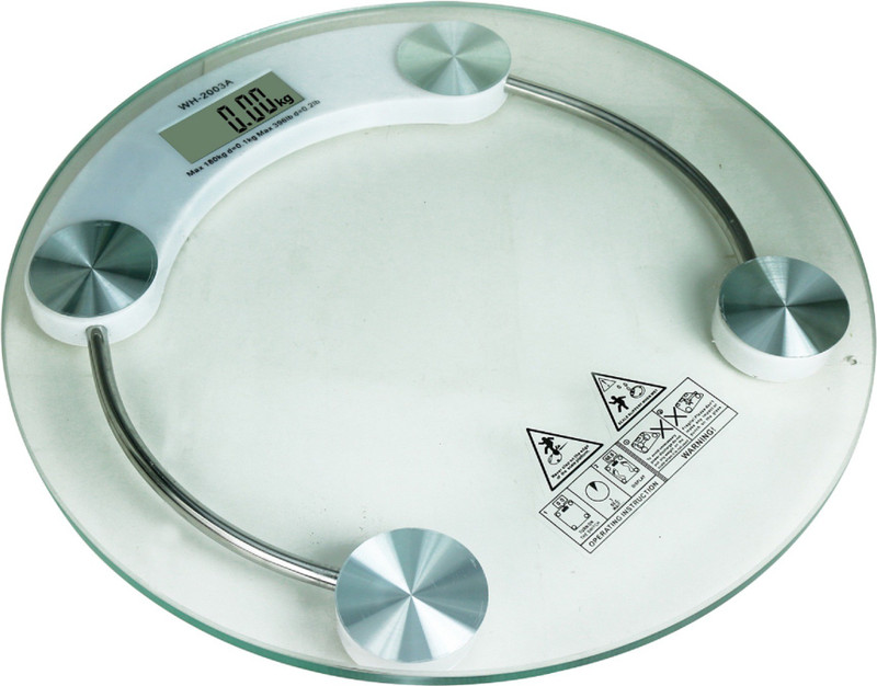 Sadarbazaarsales.Com New digital 180 kg 8 mm glash Weighing Scale(White)