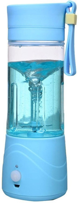 IBS na Wireless US8 Portable rechargable USB 380ml 150 W Juicer Mixer Grinder(Blue, 1 Jar)