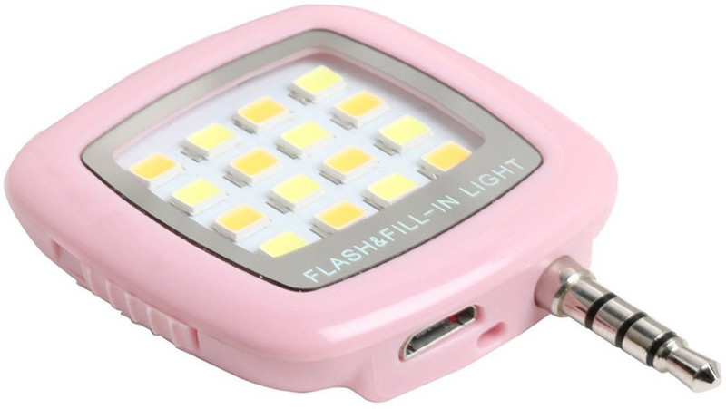 KRAZZY INDIA 3.5 Selfie Flash(Adjustable Brightness Pink)