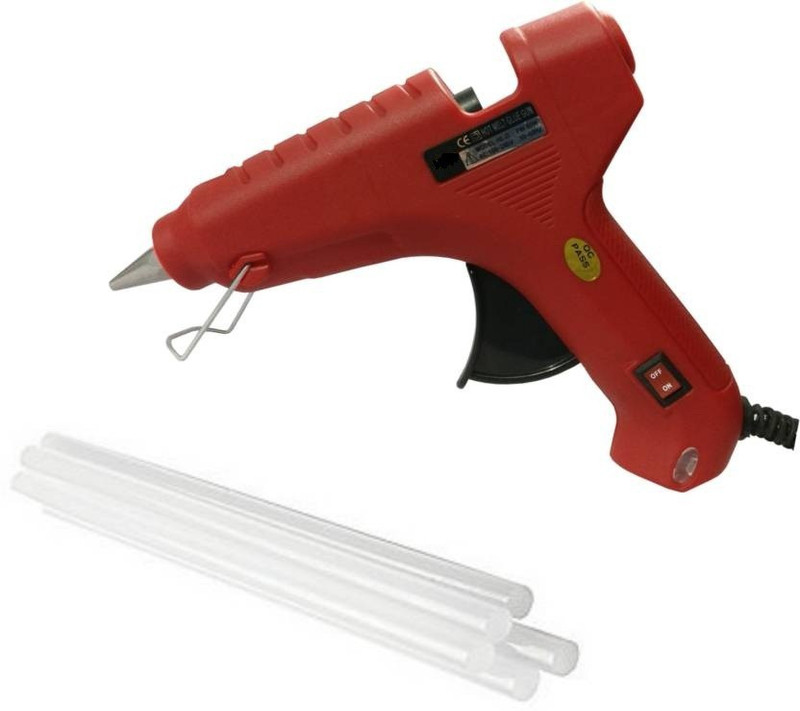 provouge 40 watt indasturial use heavy duty glue gun with 5 glue stick free for bonding shoes ,sandal,paper ,plastic equipment,.and all multipurpose bonding uses Standard Temperature Corded Glue Gun(11 mm)