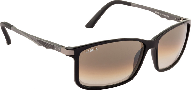 Aislin Rectangular Sunglasses Brown Clear Desertcart INDIA