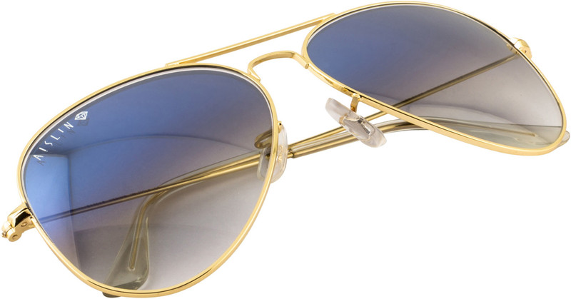 Aislin Aviator Sunglasses(Blue, Clear) Aislin Aviator Sunglasses(Blue, Clear)