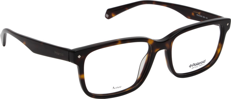 Polaroid Retro Square Sunglasses(Clear)