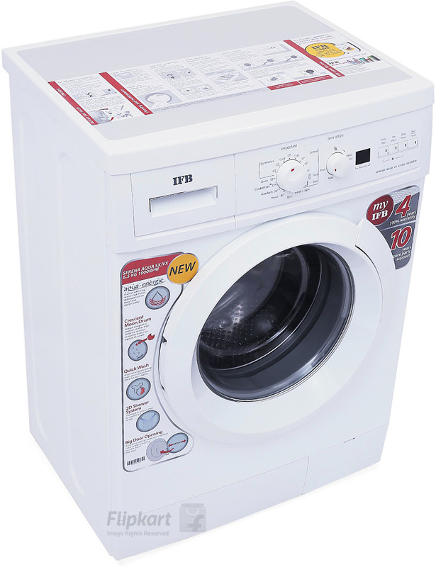 IFB 6.5 kg Fully Automatic Front Load with In-built Heater White(Serena Aqua VX)