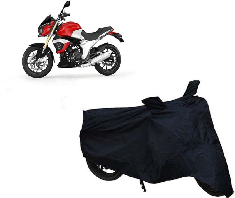auto age Two Wheeler Cover for Mahindra(Mojo, Black)