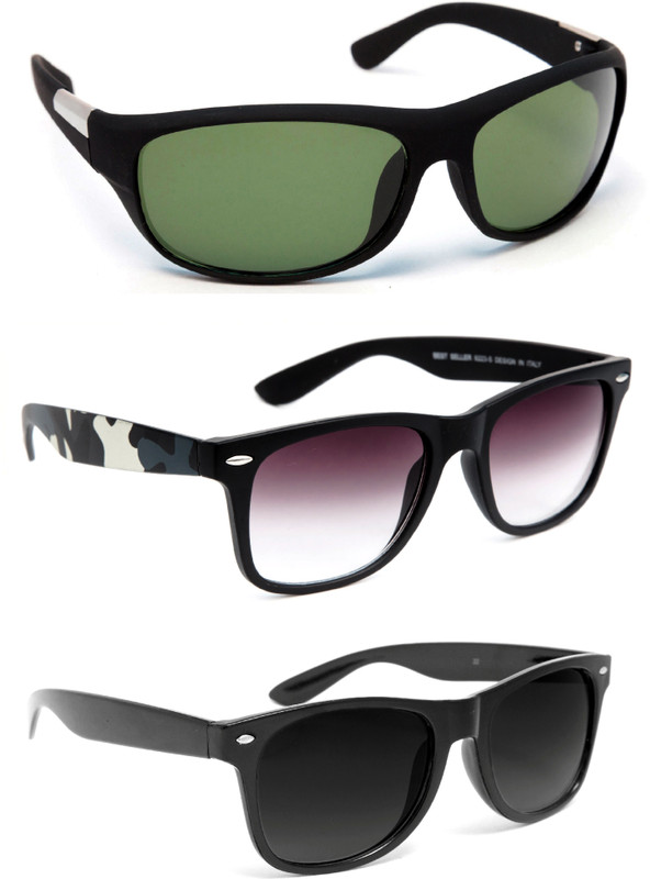 TheWhoop Sports, Wayfarer Sunglasses(Green, Black)