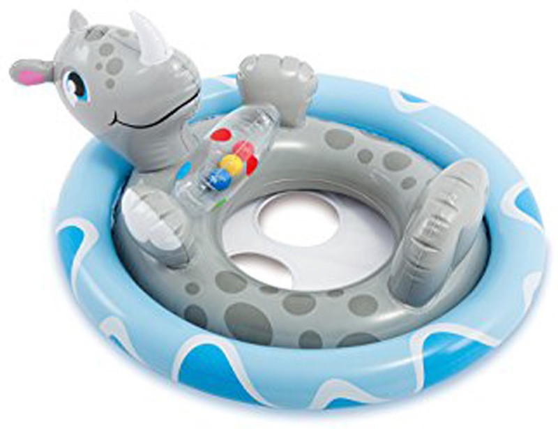 Intex ® Original Inflatable See-Me-Sit Pool Riders (Rhino) Inflatable Pool Accessory(Multicolor)
