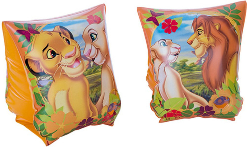 Intex ® Original Inflatable Disney Lion King Arm Bands Inflatable Pool Accessory(Multicolor)