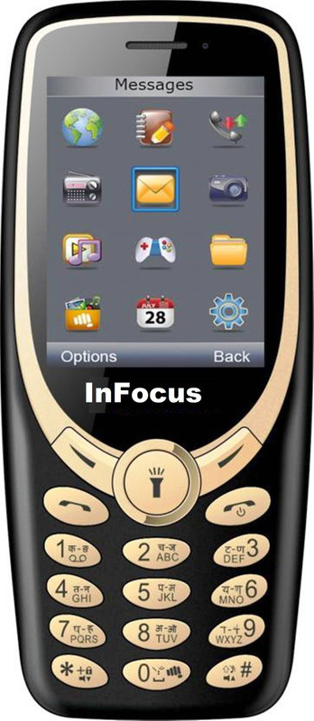 InFocus Hero Selfie C2(Black & Gold)