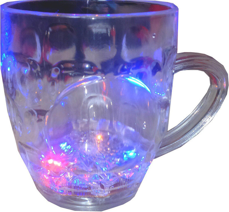 sellersindiya MAGIC MUG, INDUCTIVE SEVEN RAINBOW COLORED LED MUG Plastic Mug(330 ml)