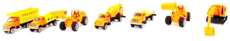 navkar Complete Truck World Construction Crew 40 Pcs Mini Diecast Vehicle Toy Play Set Comes with Variety of Vehicles and Figures