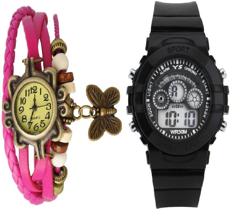 lavishable Sports7 Light_Band DEL to dori pink DSS Watch - For Boys & Girls Analog-Digital Watch  - For Men & Women
