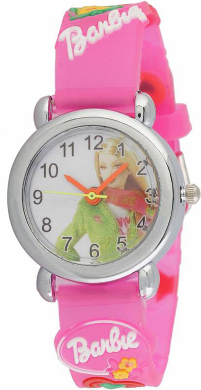 keepkart BARBIE Pink Rubber Strap Watch For Children Analog Watch  - For Boys & Girls