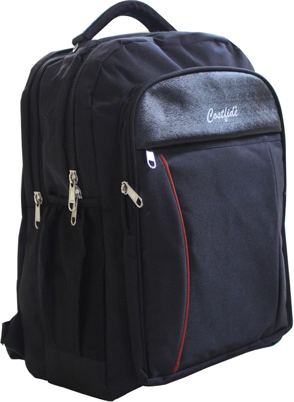costfide black laptop bag 25 L Backpack(Black)
