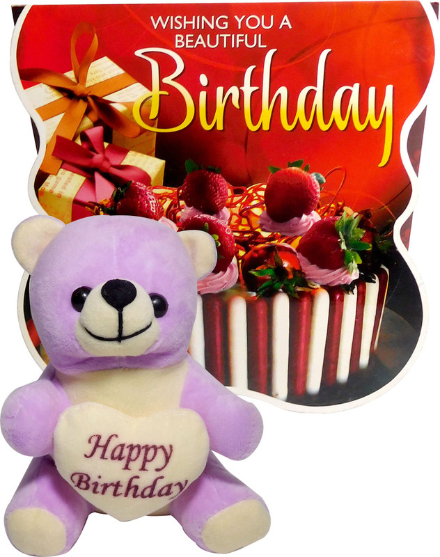 Siddhi Gifts birthday gift for girlfriend - Birthday Greeting Card With Cute Soft Teddy(Set of 1) Siddhi Gifts birthday gift for girlfriend - Birthday Greeting Card With Cute Soft Teddy(Set of 1)