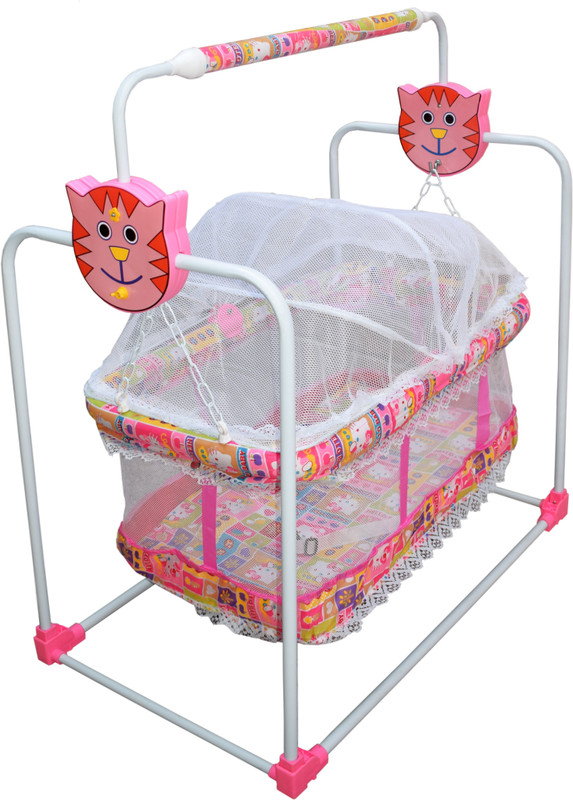 Flipzon Baby Cradle Mobile Swing Jhula For Baby Multicolor Bassinet(Multicolor)