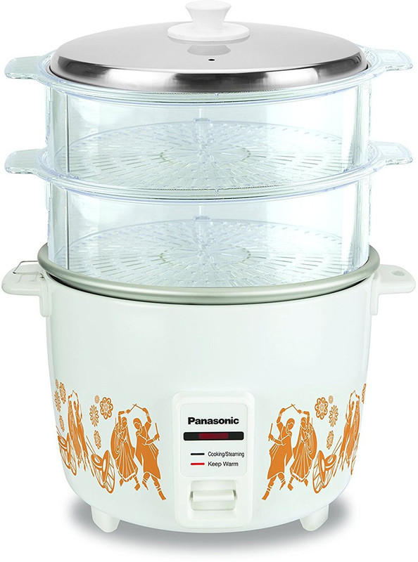 Panasonic SR-WA18H(SSG) Electric Rice Cooker(4.4 L, White)