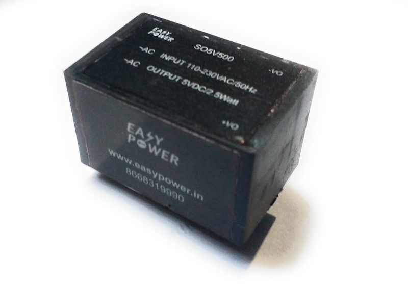 microsmps PCB mountable AC DC 5V/500mA power supply(Black)