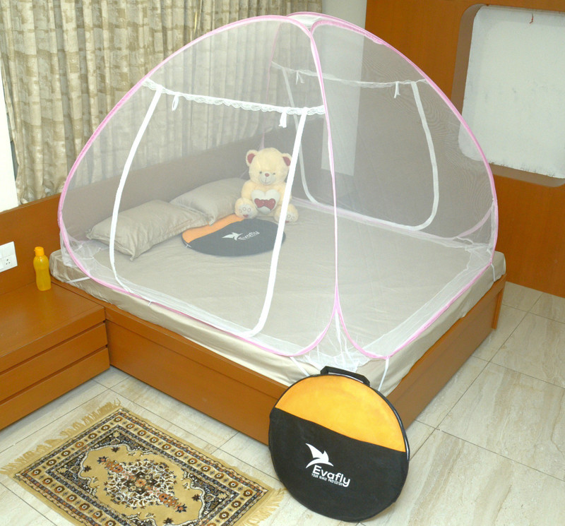 evafly Polyester Adults EVAPKDB Mosquito Net(Pink)