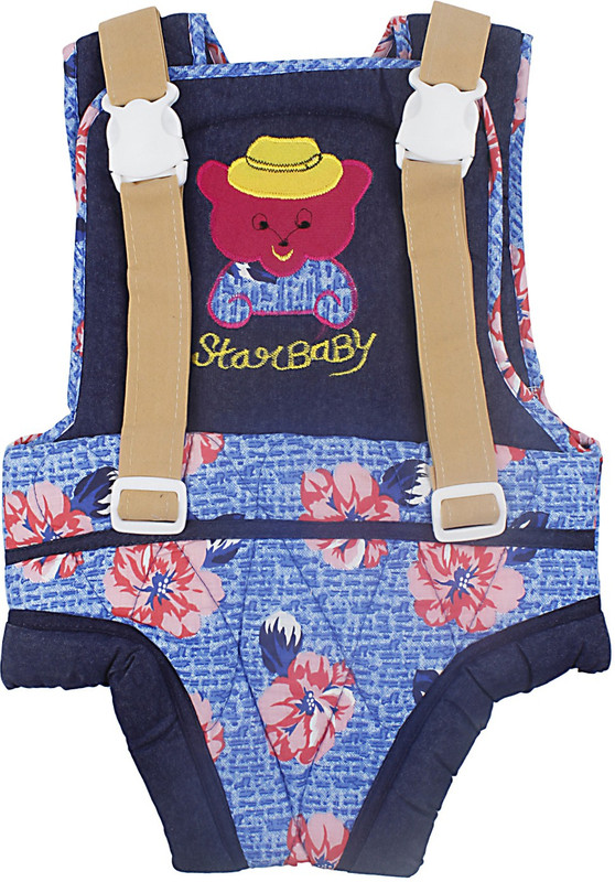 Smilecasters Starbaby High Quality Baby Carrier Baby Carrier(Blue Printed, Front carry facing out)