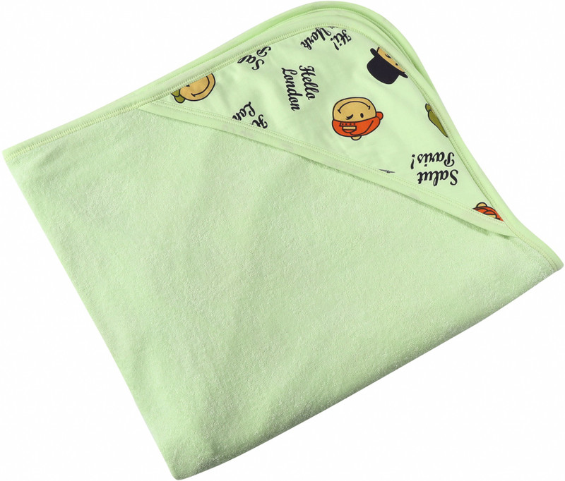 Smiling Kids Cotton 330 GSM Bath Towel(Green)