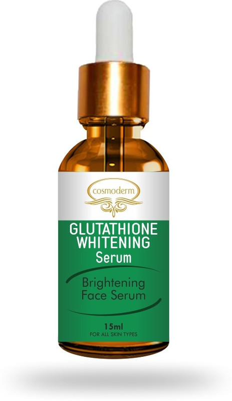 cosmoderm Glutathione Skin whitening Fairness Gluta Serum with Hyaluronic Acid & Vitamin C Pigmentation & Wrinkle Removal(15 ml)