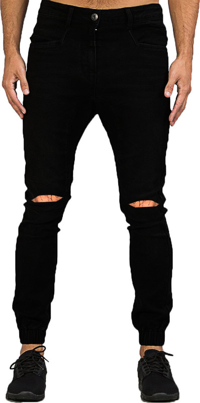 damler Jogger Fit Men Black Jeans