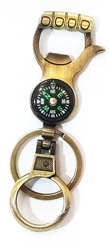 kd collections Compass Handshape Bottle Opener Keyholder Keychain Keyring Key Chain