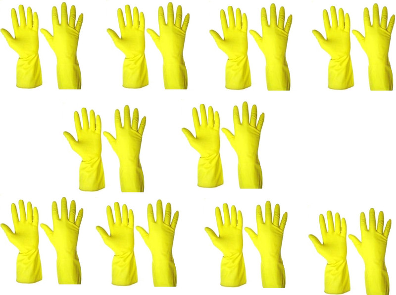 yes plus 10 pair Dkt Wet and Dry Glove Set(Medium Pack of 10)