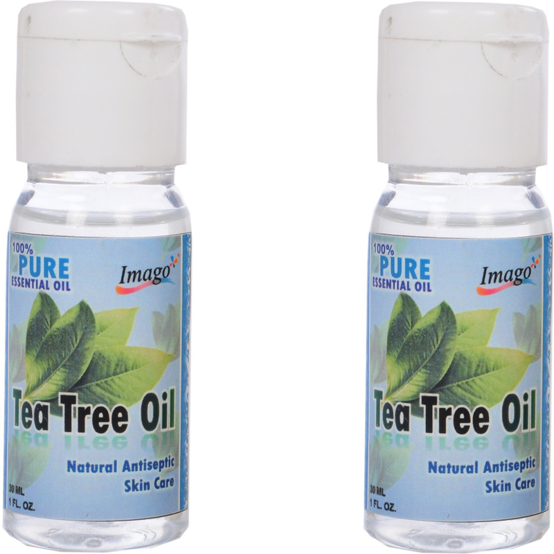 Imago Pure Natural Essential Te tree Oil for Hair and skin Care Antiseptic 60ml (Each Bottle 30ml) Hair Oil(60 ml)