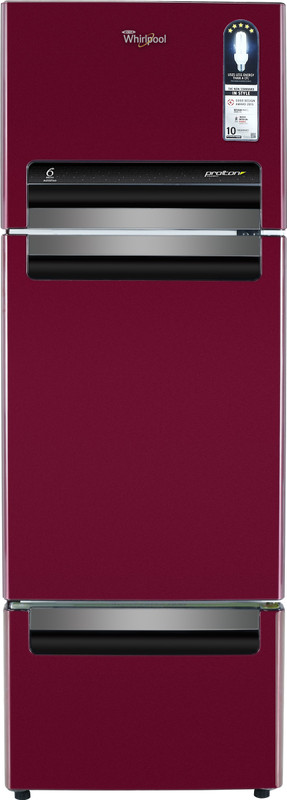 Whirlpool 260 L Frost Free Triple Door Refrigerator(Wine Alpha, FP 283D PROTTON ROY) Whirlpool 260 L Frost Free Triple Door Refrigerator(Wine Alpha, FP 283D PROTTON ROY)