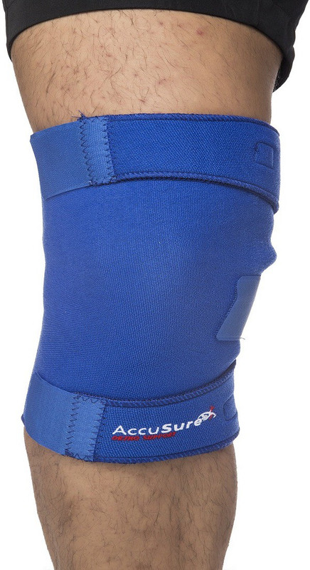 AccuSure ORTHO NEOPRENE KNEE SUPPORT CLOSED PATELLA Knee Support(Blue)