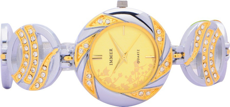 immer Diamond Charm - Champagne Dial Analog-Digital Watch  - For Women