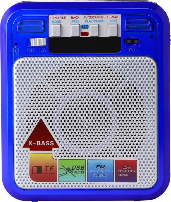 Mezire Snoilex SL - 812 USB/ SD Player With FM Radio(Blue, Multicolor)