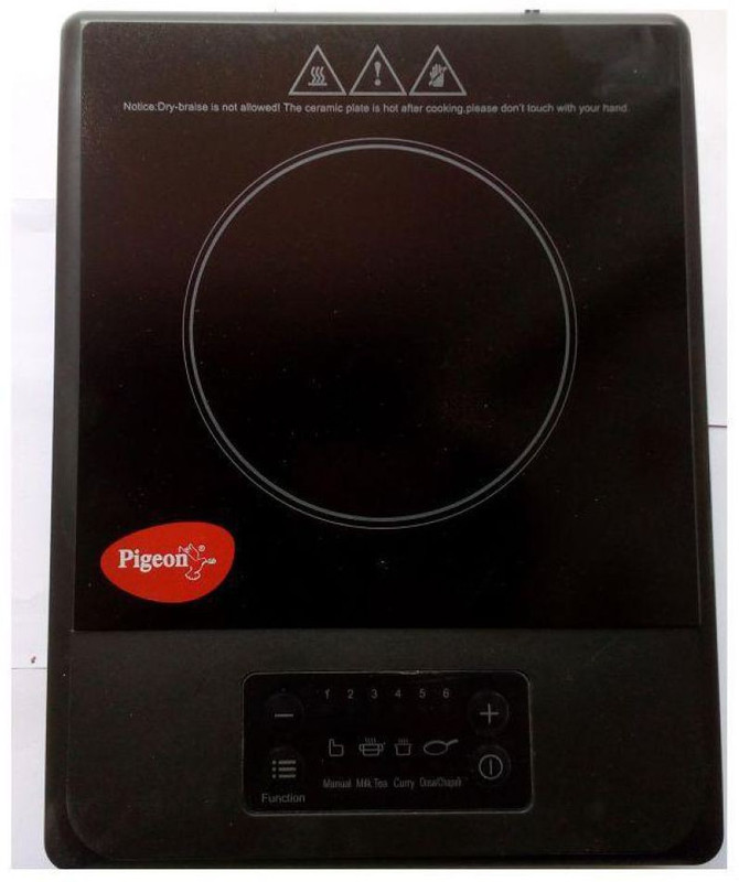 Pigeon ic-amber Induction Cooktop(Black, Touch Panel)