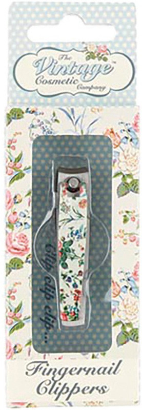 Vintage Cosmetic Fingernail Clipper Floral