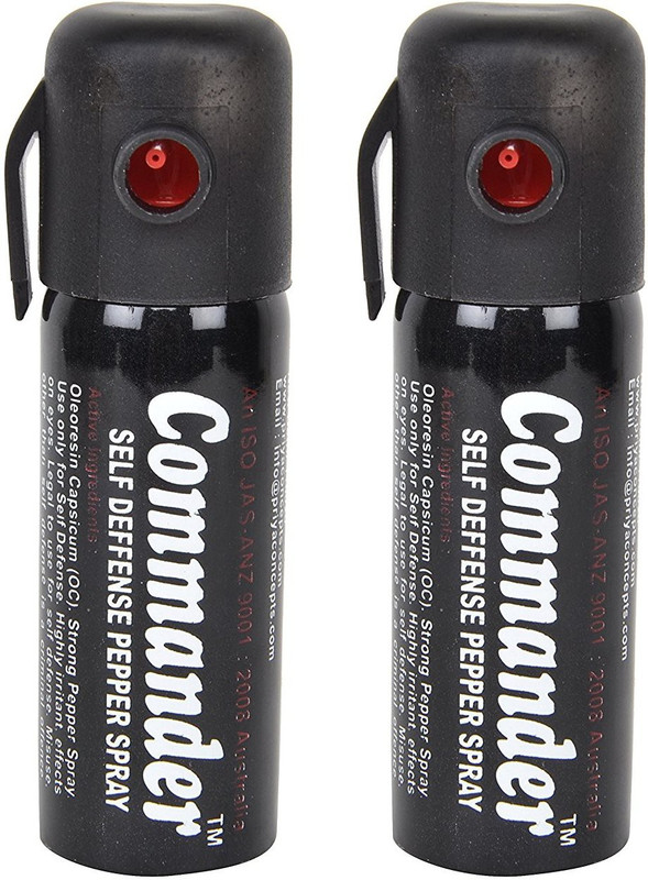 Commander Ladies Guardian Self Defence Women Safety upto 10 feet Range Dispensable Combo Pack of 2 Pepper Stream Spray