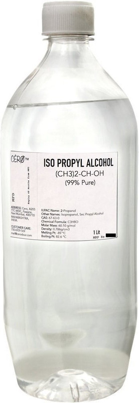 CERO All Purpose Cleaner / Iso Propyl Alcohol 99%Pure [(Ch3)2-Ch-Oh] Cas: 67-63-0 (1 Lit) Stain Remover RS.850 (71.00% Off) - Flipkart