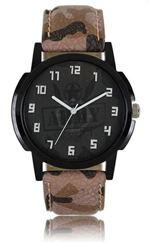 stallion7 Analogue ARMY Leather Strap Wrist Army Analog Watch  - For Boys