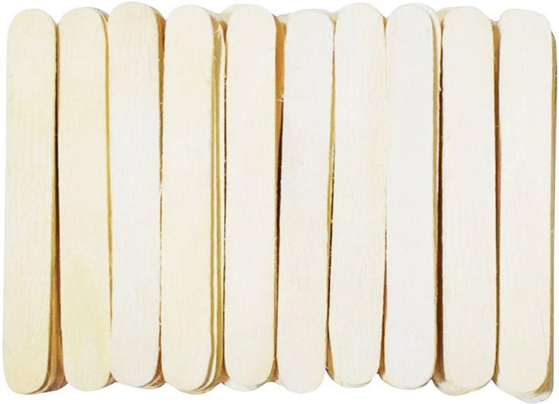 swing arts Multi purpose Natural Wooden Ice Cream Sticks for Art & Craft 200 Pcs