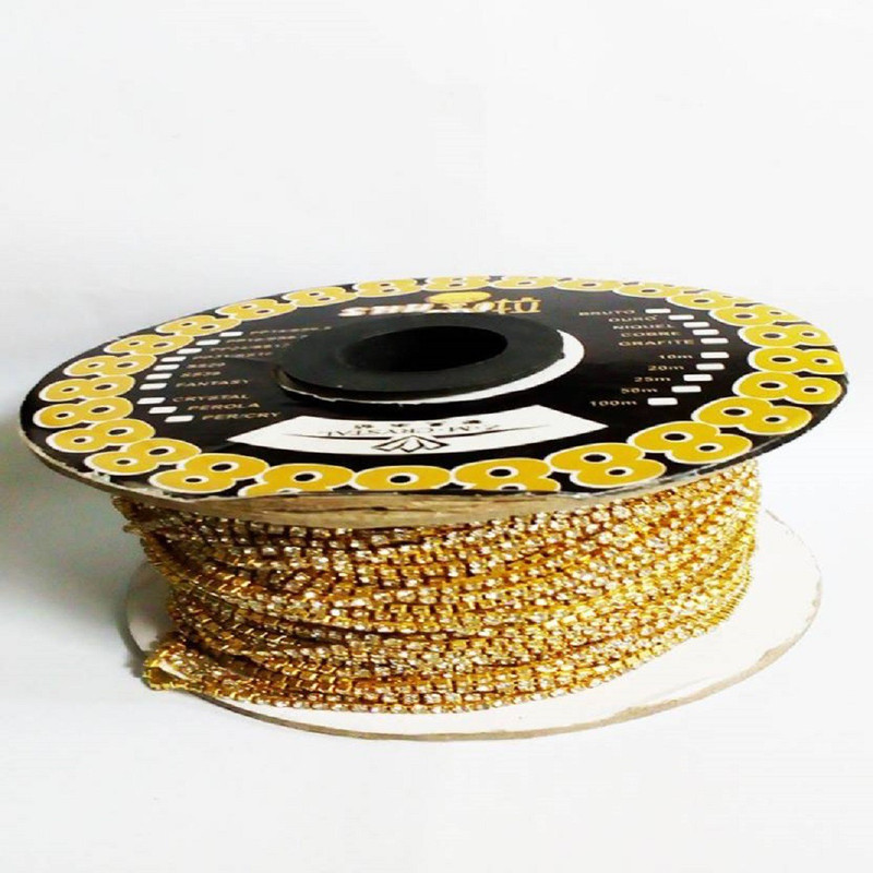 swing arts Stone Chain 2 mtrs for Jewellery Making/Decorating & Craft Work !!Stone lace.