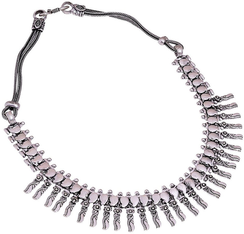 aabhu Alloy Jewel Set(Silver)