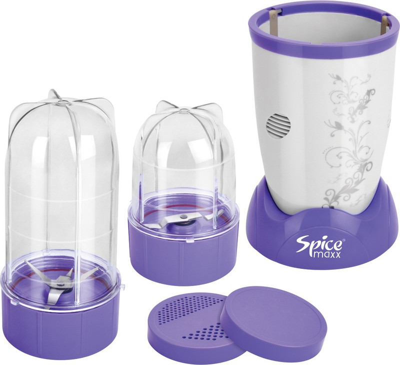 Spice Maxx Power Bullet 400 W Juicer Mixer Grinder(Violet, 2 Jars)
