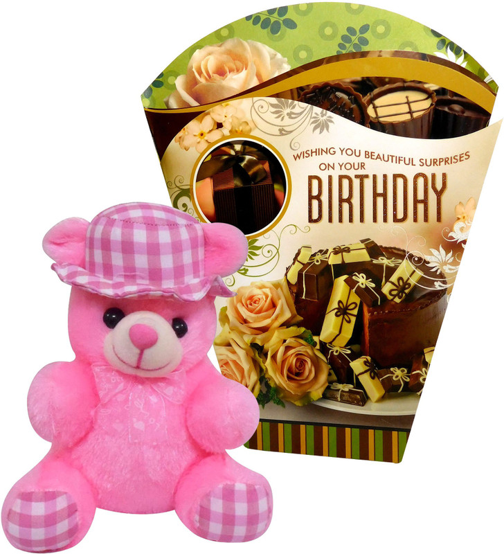 Siddhi Gifts Best gift for boyfriend birthday - Birthday Greeting Card With Cute Hat Teddy(Set of 1) Siddhi Gifts Best gift for boyfriend birthday - Birthday Greeting Card With Cute Hat Teddy(Set of 1)
