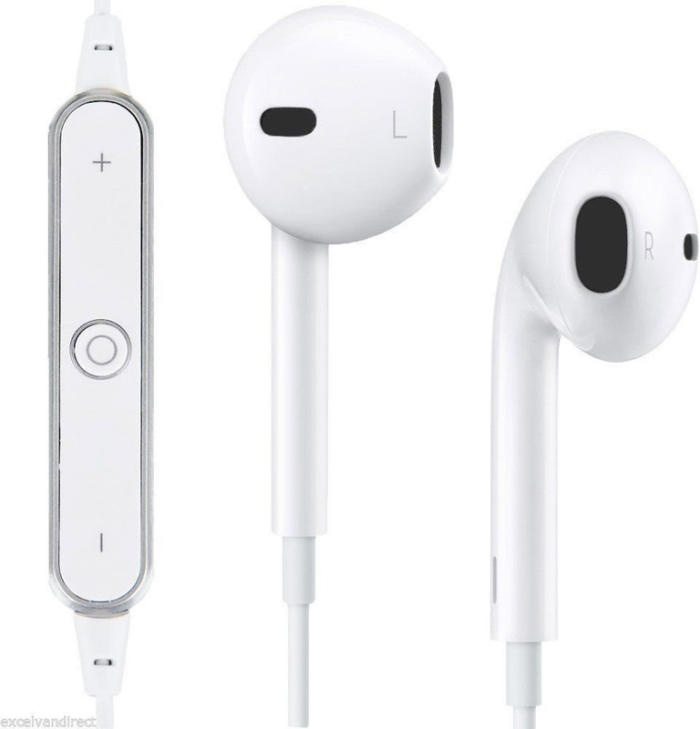 izac Earphones Headphones Earpods Wired Headset with Mic(White, In the Ear)