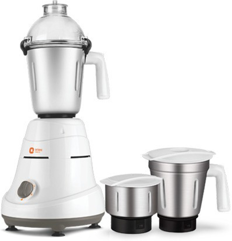 Orient Electric Adele Ade 750 W Mixer Grinder(White & Grey, 3 Jars)