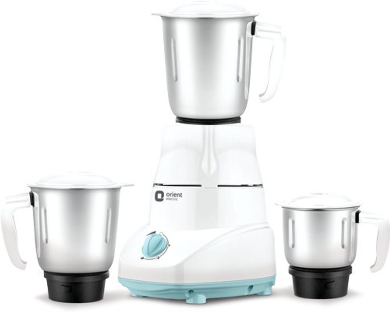 Orient Electric Kitchen Magic Kitch 500 W Mixer Grinder(White & blue, 3 Jars)