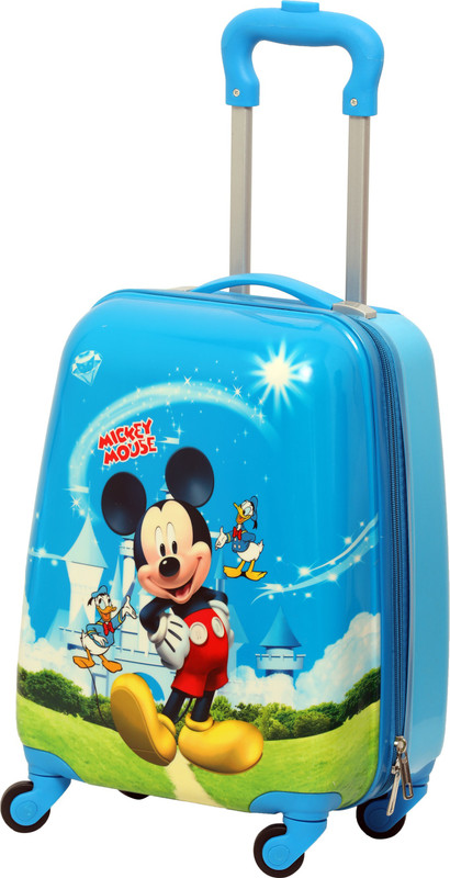 HSR Blue Polycarbonate 4 Wheel Children's Trolley Bag Small Travel Bag(Blue)