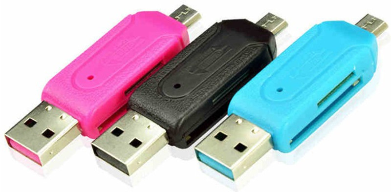 YTM OTG Card Reader for Mobile Tablet & Laptop Pc Card Reader(Multicolor) YTM OTG Card Reader for Mobile Tablet & Laptop Pc Card Reader(Multicolor)