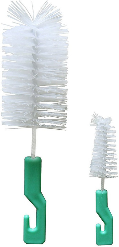Kim's Brush for Cleaning Your Baby's Feeding Bottles and Bottle Nipples (2 in 1)(Green)